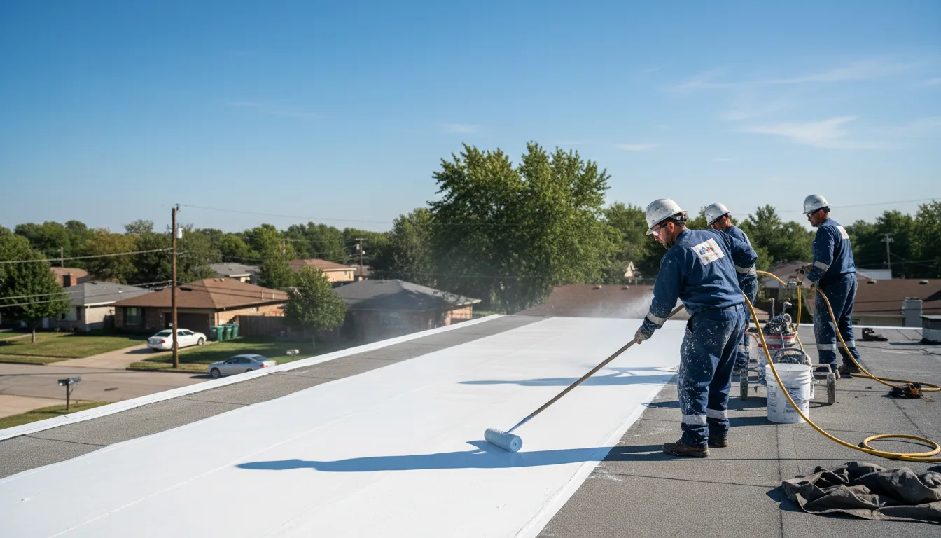 Commercial roof coating in Hampton, NE near me